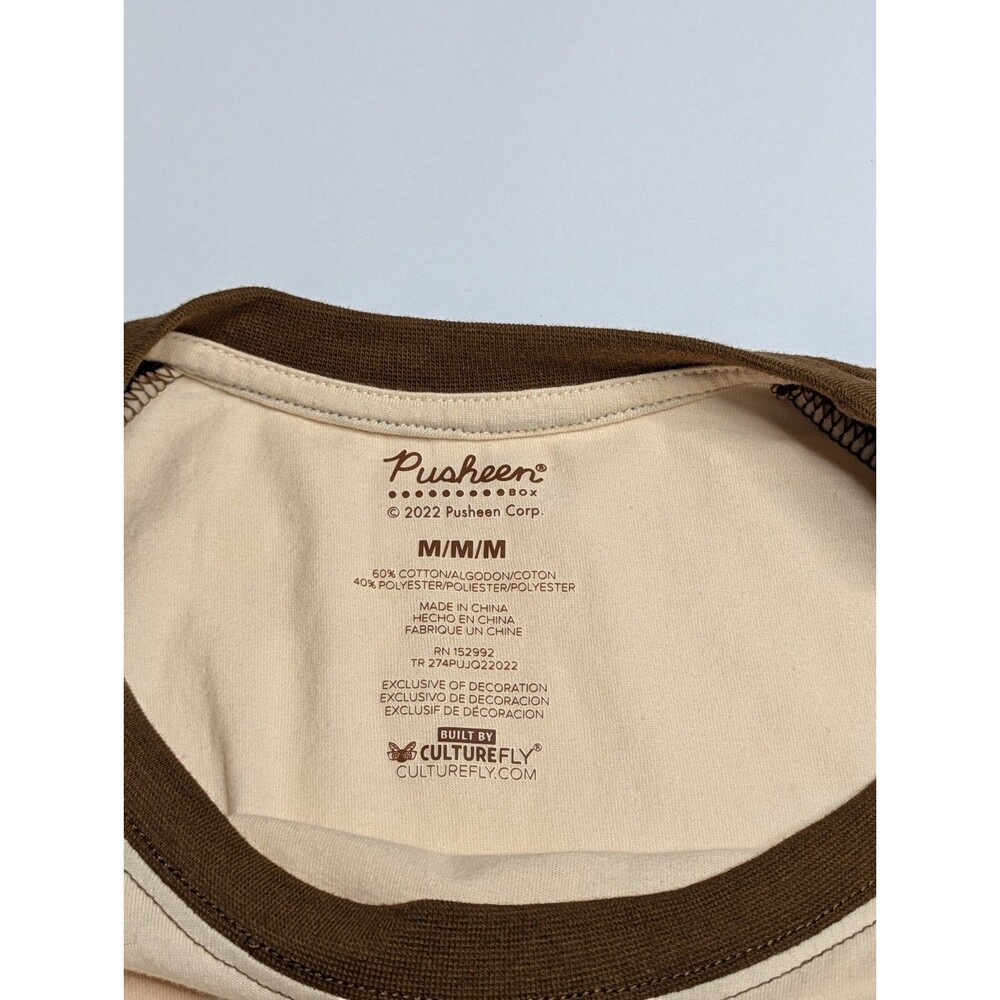 Pusheen Box Summer 2022 Size Medium Raglan Catpusheeno T-Shirt - Picture 3 of 3